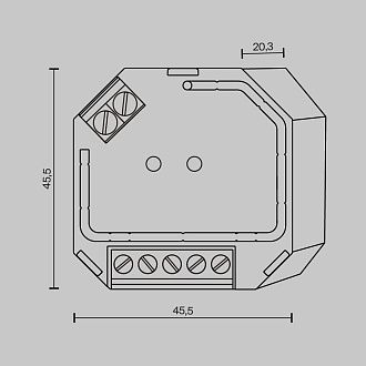 Диммер DALI DT6 TRIAC 230В 400Вт Maytoni 721019