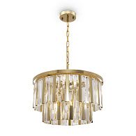 Люстра Freya Viviane FR11001PL-08G, диаметр 45 см, золото