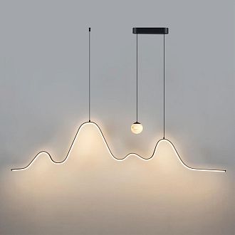 Подвесной светильник 150**200- см, 2*LED*37W, 3000K, Odeon Light Moonlight 7181/37L, черный