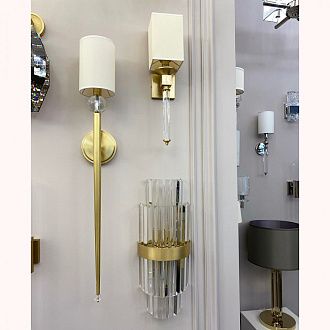 Бра Newport 3521/A brass светлое золото без абажуров М0065009