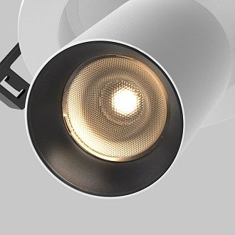 Встраиваемый светильник 12 8 см, LED*7W, 3000K, Maytoni FOCUS LED 50° C071CL-7W3K-WB, Белочерный, вр 8,5 см
