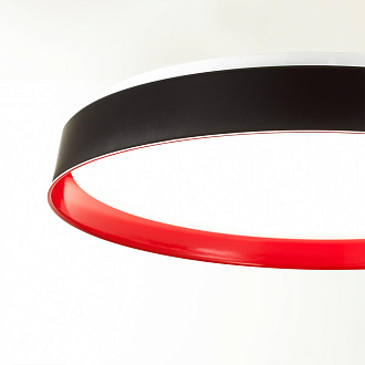 Cветильник 40 см, LED 1*48W, 4000 К, Sonex Tuna Red 7710/DL, белый/красный