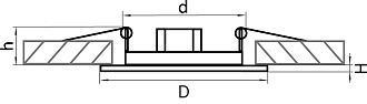 Светильник встраиваемый 7,7 см, 1*Gu5.3; GU10; GZ10*7W, Черный Lightstar Teso fix 011077