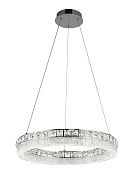 Люстра Ø600 x H1200, мм, 84W 3000-6500K, CHROME (Хром) Rilon 3453/600 CHROME