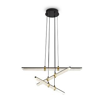 Подвесной светильник 70*70*30-160 см, LED*35W, 2700K, Freya Brilliance FR5557PL-L22B1, Черный