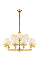 Люстра Ø930 x H550, мм, 15*40W (600W), BRASS(Латунь) NewRgy 8906/10+5LT BRASS
