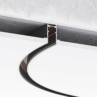 Встраиваемый радиусный шинопровод Elektrostandard Slim Magnetic 85158/00, черный