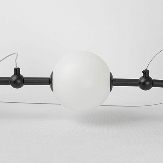 Линейно-подвесной светильник 152*35 см, 5*LED*5W 4000K Lussole Hart LSP-7286 черный