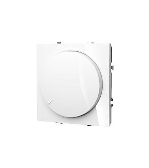 Светорегулятор встраиваемый Voltum S70 поворотно-нажимной 600 Вт, белый  пластик  VLS070301