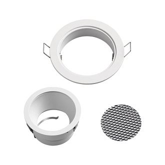 Светильник встраиваемый 9*9*5 см, вр 8,5 см, 1*GU10*50W, Novotech Morus 370999, белый