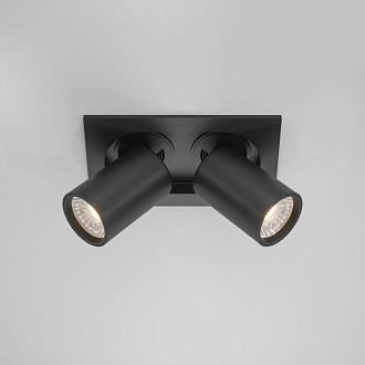 Встраиваемый светильник 15,9*9,5*9,8 см, LED*20W, 4000 К, Hidden DL045-02-10W4K-B Maytoni Downlight, Черный, вр 7,5*14,5 см