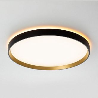 Светильник с пультом 40 см, 40W, 3000-5500K Чёрный+Золото Citilux ETALON CL750401R LED RGB