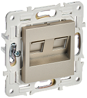 SKANDY Розетка комп. 2-ая RJ45 кат.5E SK-K03Sh шамп. IEK, SK-K20-1-K37