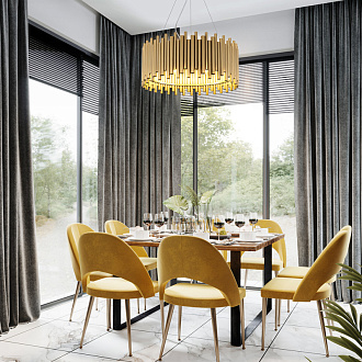 Люстра подвесная Maytoni Coliseo MOD136PL-06BS, диаметр 50 см, латунь