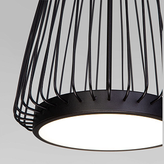 Подвесной светильник 22*22*50-150 см, LED*18W, 4000K, Eurosvet Comodita 40009/1 LED, черный, a069294