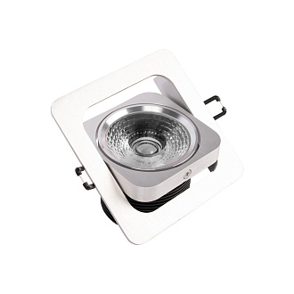 Встраиваемый светильник 12*12*7 см, 1*LED*20W 4000K LOFT IT Screen 10328/B Chrome серебро, вр 7*8,5 см
