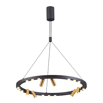 Светильник 75 см, 63W, 4000K Odeon Light Beveren 3918/63L, золото-черный