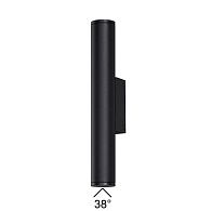 Уличный настенный светильник 30 см, 6W, 3000K, Odeon Light 7105/6WL, черный