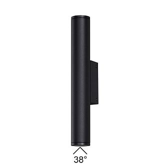 Уличный настенный светильник 30 см, 6W, 3000K, Odeon Light 7105/6WL, черный