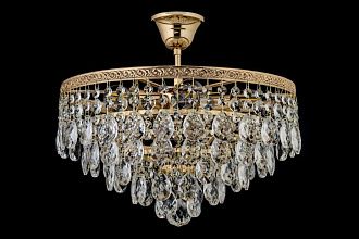Люстра потолочная *38*32 см, 6*E27*60W, Arti Lampadari Castellana Gold Castellana E 1.3.38.608 G, золотой