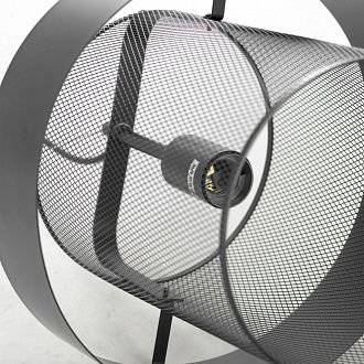 Светильник подвесной Lussole Bullock LSP-8408, диаметр 30 см, черный