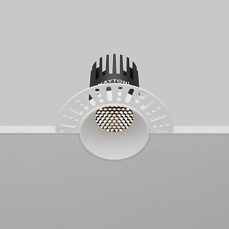 Встраиваемый светильник DL119-10W-4K-TRS-W **-8,2 см, *LED*10W, 4000K, Maytoni technical Dip DL119-10W-4K-TRS-W, Белый, вр 5,8 см