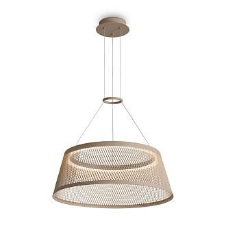 Подвесной светильник 35-120 см, LED*14W, 3000K, Freya Prism FR5535PL-L14B, Бежевый и серый