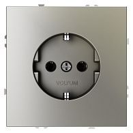 Розетка встраиваемая Voltum S70 с заземлением 16А, шелк пластик Soft touch VLS040104