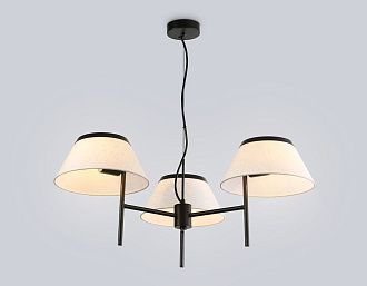 Подвесная люстра с абажурами **29-108 см, 3*E14*40W, K, Ambrella Light High Light LH72451, черный