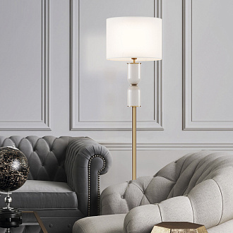 Торшер 36*36*164 см, 1 E14*40W,  К, Eurosvet Caprera 01154/1, латунь