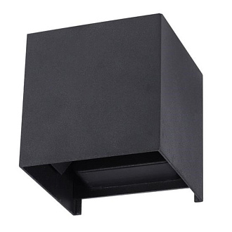 Настенный светильник 10*10*10 см, 2*LED*3W 4200K Arte Lamp Rullo A1714AL-2BK черный