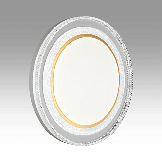 Cветильник 49*7,5 см, LED 70W, 3000-6000 К, IP43, белый/золотистый, пластик Sonex Suzy Gold, 7641/EL