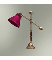 Настольная лампа Good light (Фотон) с абажуром 21-09.57/3857, бронза, бордовый