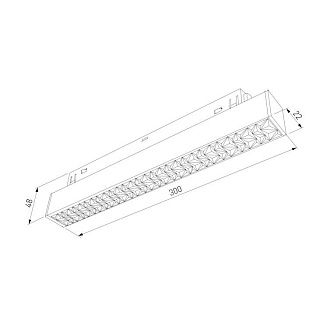 Трековый светильник 30 см, 10W, 4000K, Elektrostandard Slim Magnetic 85530/01, черный