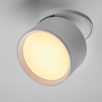 Спот *8*-4,8 см, *LED*9W, 3000/4000/6000K, Lightstar Acuto 215806, белый, вр 7,2 см