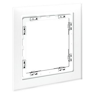 Рамка стеклянная Voltum S70 на 1 пост, белый,матовый,стекло Стекло/пластик матовая VLS110102