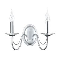 Бра 35**-29 см, 2*E14*40W, Lumion INCANTO 8034/2W, хром, прозрачный