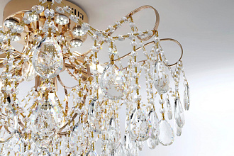 Люстра 70*70*52 см, Е14/LED 8x40+24W, Золото MODELUX ML.1702.8 GD