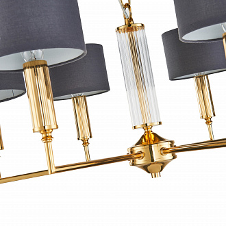 Подвесная люстра Favourite Laciness 2609-6P, D660*H300/1350, золото