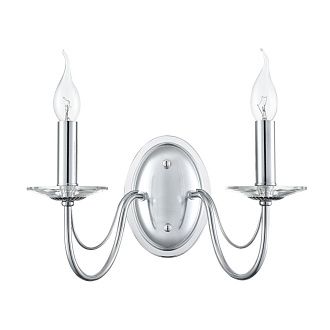 Бра 35**-29 см, 2*E14*40W, Lumion INCANTO 8034/2W, хром, прозрачный