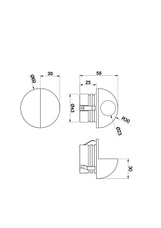 Уличный настенный светодиодный светильник Maytoni Mezzo O033WL-L3W3K, 3W LED, 3000K, белый