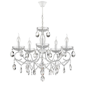 Люстра 60*79,5 см, 5*E14 Lumion Snow 8189/5 белый