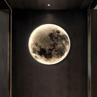 Светильник DZN-12565 ЧЕРНЫЙ  D300/H40/1/LED/15W/4500K COSMOS-MOON 24-09