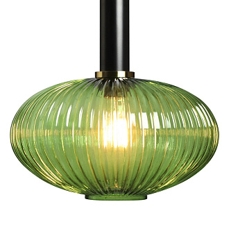 Подвесной светильник 30 см LOFT IT Iris 2072-C+BL черный, латунь