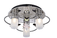 Люстра  L450 x W450 x H190, мм, 3*40(120W) + LED 3W, CR MIX Sfera Sveta 8053/3+1 CR MIX
