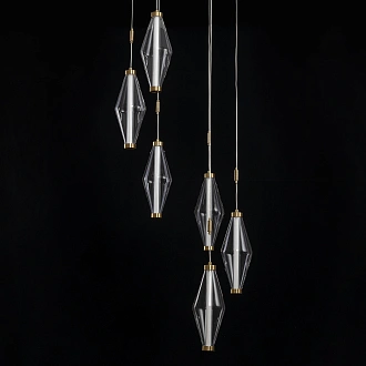 Подвесной светильник *51*50-175 см, *LED*29W, 3000K, Citilux Tanna CL253030, Латунь\Чёрный