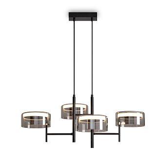Подвесной светильник 68*50*45-131 см, LED*4W, 3000K, Freya Tower FR5536PL-L14B, Черный