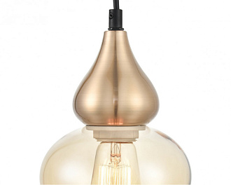 Подвесной светильник  15*146 см, 1*E27 черный, латунь Vele Luce Simone VL5564P11