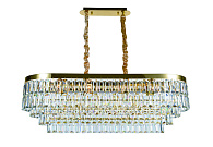 Люстра L1000 x W400 x H360, мм, 14*40W (560W), GOLD+CLEAR (Золото + Прозрачный Хрусталь) NewRgy 2752E/14A GOLD+CLEAR