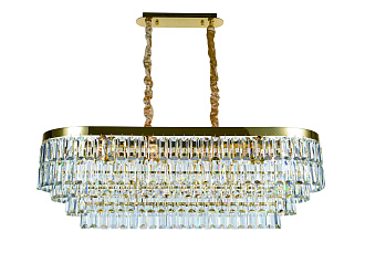 Люстра L1000 x W400 x H360, мм, 14*40W (560W), GOLD+CLEAR (Золото + Прозрачный Хрусталь) NewRgy 2752E/14A GOLD+CLEAR